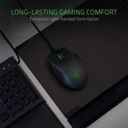 Razer Naga Trinity MMO Gaming Mouse – 19 Buttons, RGB, 16000 DPI