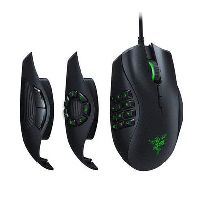 Razer Naga Trinity MMO Gaming Mouse – 19 Buttons, RGB, 16000 DPI