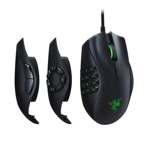 Razer Naga Trinity MMO Gaming Mouse – 19 Buttons, RGB, 16000 DPI