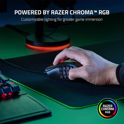 Razer Naga X Wired MMO Gaming Mouse – 16 Programmable Buttons, 18,000 DPI