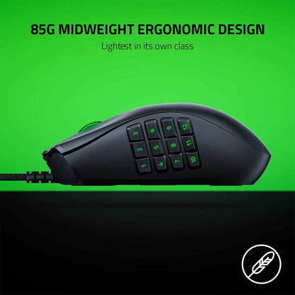 Razer Naga X Wired MMO Gaming Mouse – 16 Programmable Buttons, 18,000 DPI