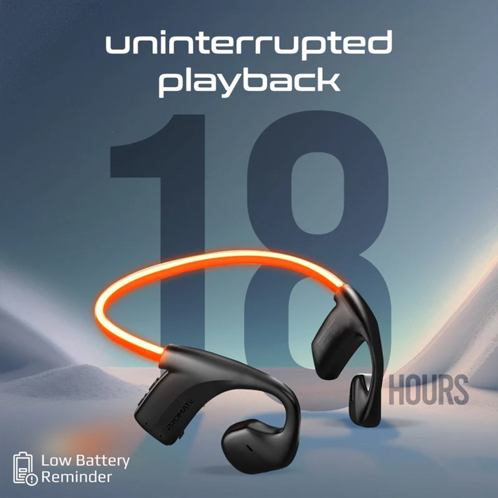 Promate RippleGlow - AudioConduct™ High-Endurance Wireless Neckband Earphones