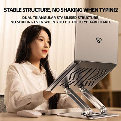 Rtako RS-CP84 Adjustable Laptop Stand with 360° Rotating Base