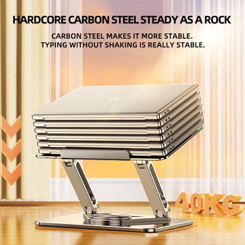 Rtako RS-CP84 Adjustable Laptop Stand with 360° Rotating Base
