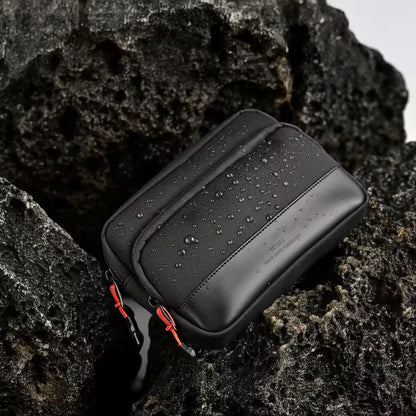 WiWU 2-in-1 Crossbody Bag – Double Layer, Multi-Pocket, Water-Resistant Gadget Storage