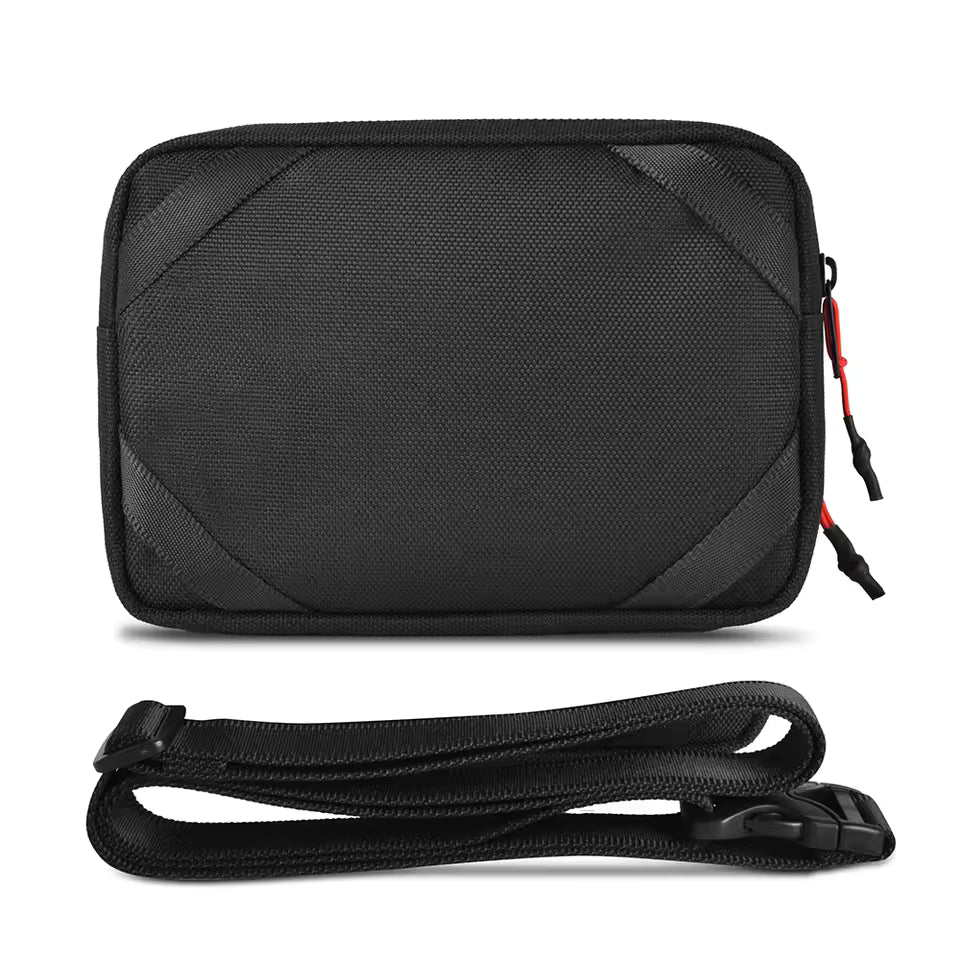 WiWU 2-in-1 Crossbody Bag – Double Layer, Multi-Pocket, Water-Resistant Gadget Storage