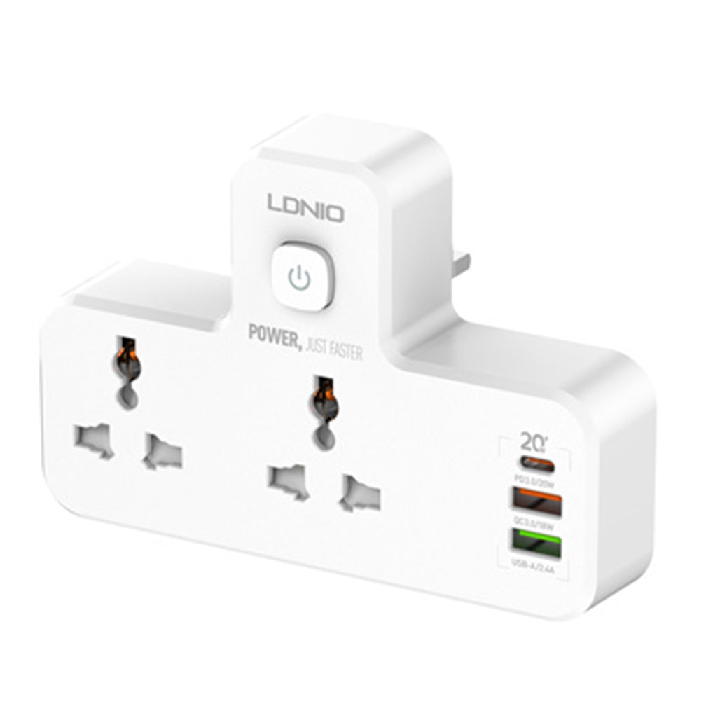 LDNIO 2 AC Outlets Portable Extension Power Socket - SC2311