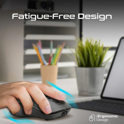 Promate Samo - Dual Mode Rechargeable Wireless Mouse with BT & RF Connectivity
