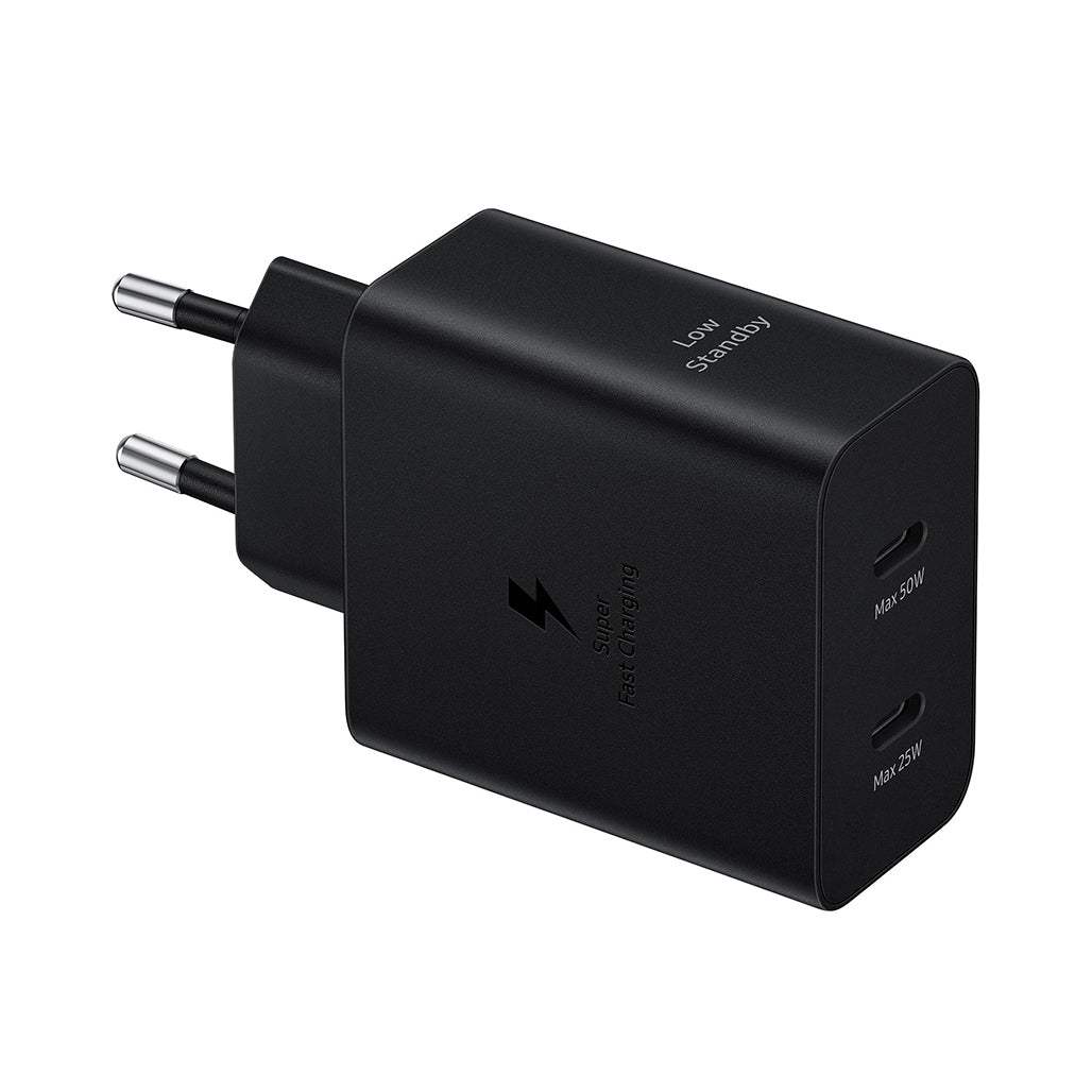 Samsung Dual 50W PD Power Adapter with 5A USB-C to USB-C Cable Fast Charger | T5020