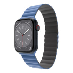 Mageasy SKIN Silicone Magnetic Apple Watch Band 44mm/45mm/49mm - Blue