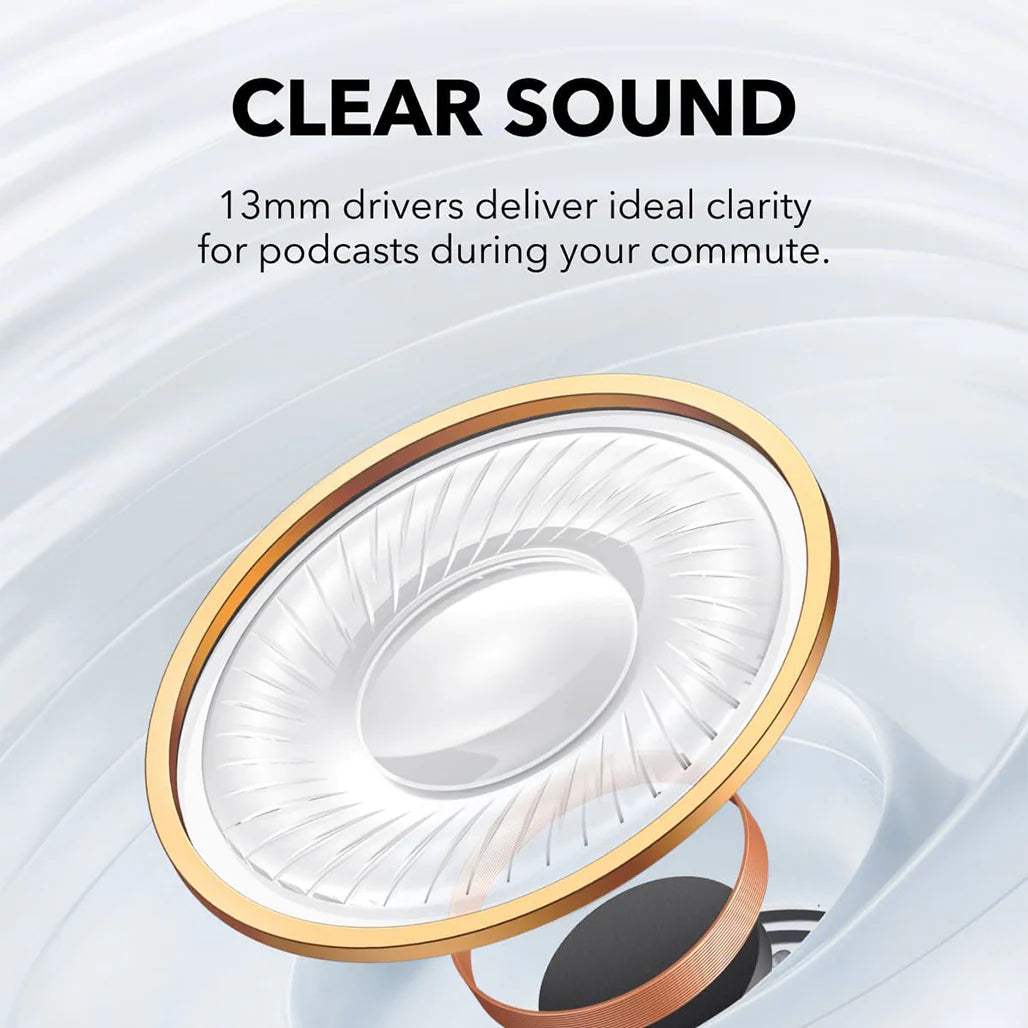 Anker Soundcore K20i Semi-In-Ear Bluetooth Earbuds with 36 Hours Playtime and AI Noise Reduction