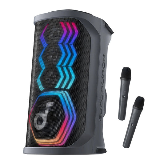 Anker Soundcore Rave 3 – AI Karaoke Party Speaker with Dual Wireless Microphones