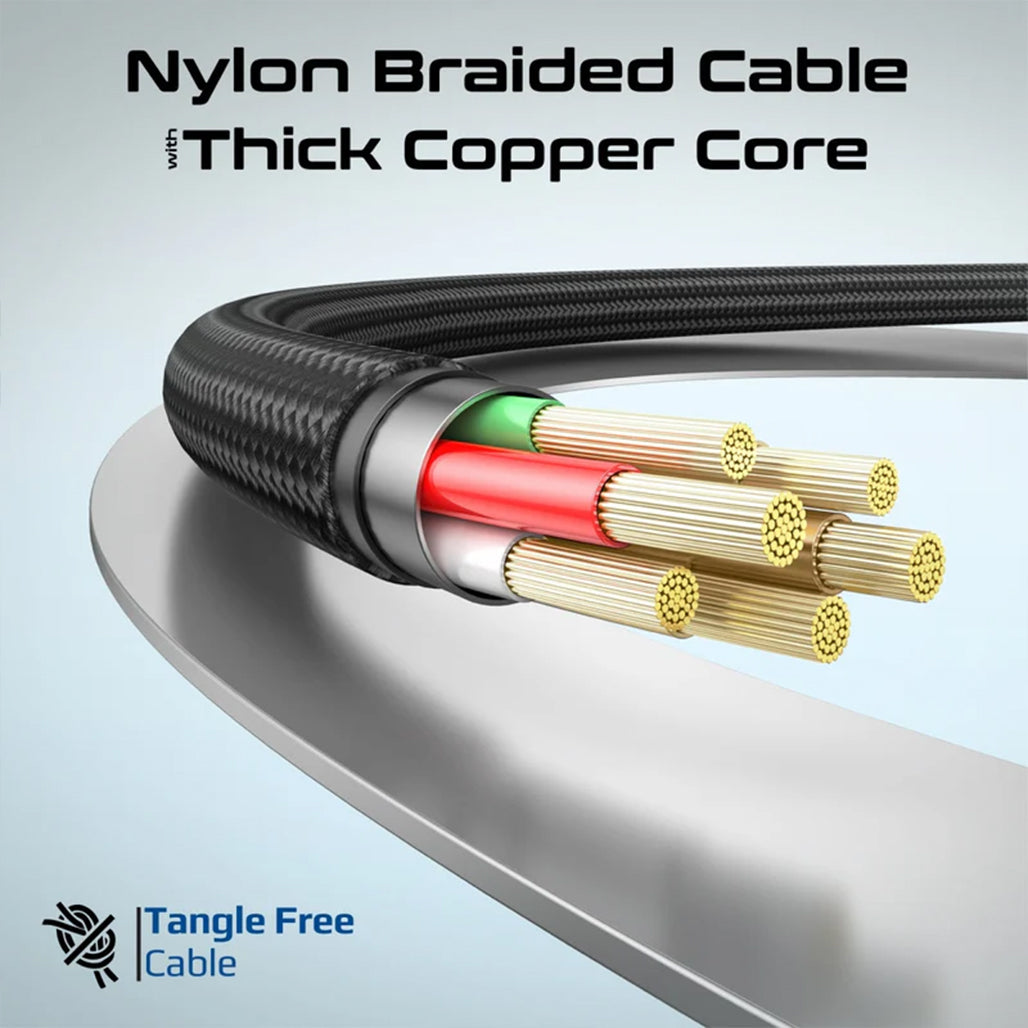 Promate Springy - 60W Power Delivery Self-Organizing Magnetic USB-C Cable