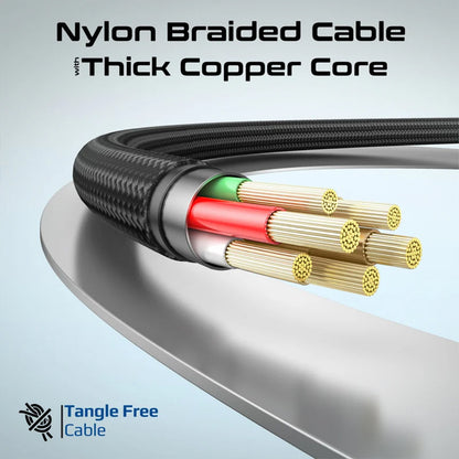 Promate Springy - 60W Power Delivery Self-Organizing Magnetic USB-C Cable