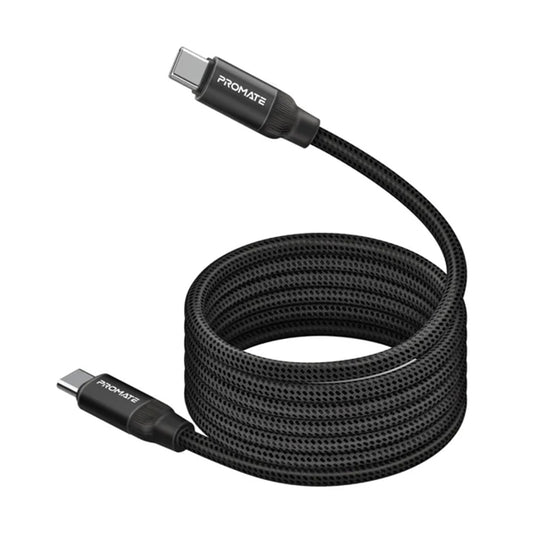 Promate Springy - 60W Power Delivery Self-Organizing Magnetic USB-C Cable