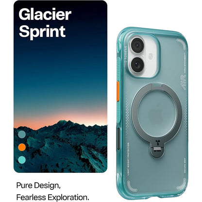 TORRAS Ostand Q3 Air for iPhone 17 Case with 360 Magnetic Stand - Glacier Sprint