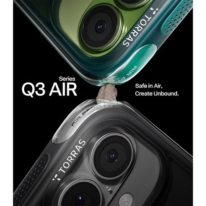TORRAS Ostand Q3 Air for iPhone 17 Case with 360 Magnetic Stand - Shadow Black