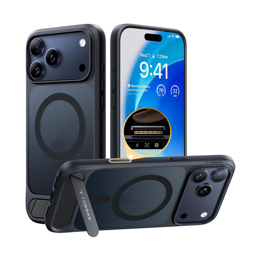 TORRAS PStand for iPhone 17 Pro Max with Built-in Kickstand