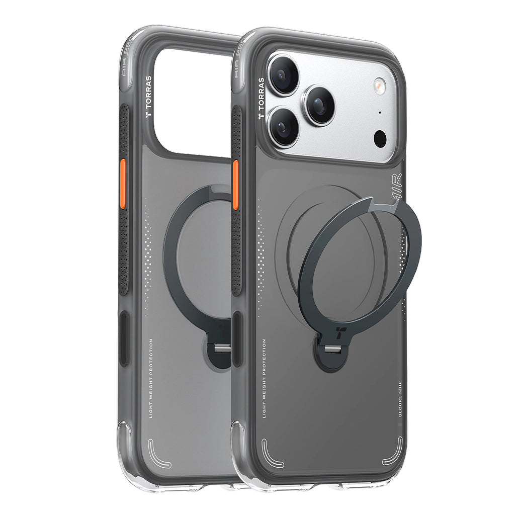 Torras Ostand Spin Q3 Air for iPhone 17 Pro/ iPhone 17 Pro Max - Shadow Black