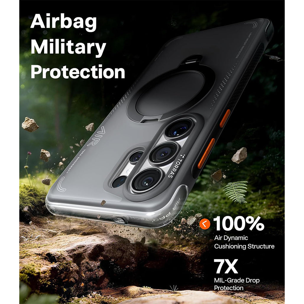 Torras Ostand Spin Q3 Air for Samsung S26 Ultra - Shadow Black