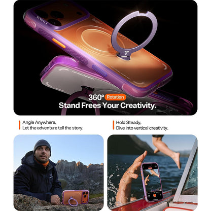 Torras Ostand Spin Q3 Air for iPhone 17 Pro Max Aurora Purple