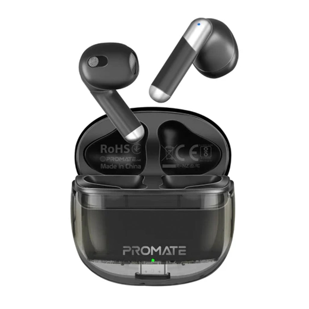 Promate TransPods - High Definition Transparent TWS Earbuds with IntelliTouch