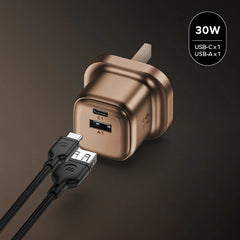 Momax 1-Charge 2-Port GaN Charger 30W - UM71CNL2