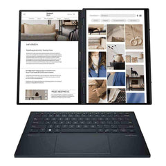 Asus Zenbook Duo OLED UX8406MA-PZ044W Dual 14" Touchscreen Core Ultra 7 155H 16GB Ram 1TB SSD Intel ARC Graphics 3 Years Warranty - Pixel Zones