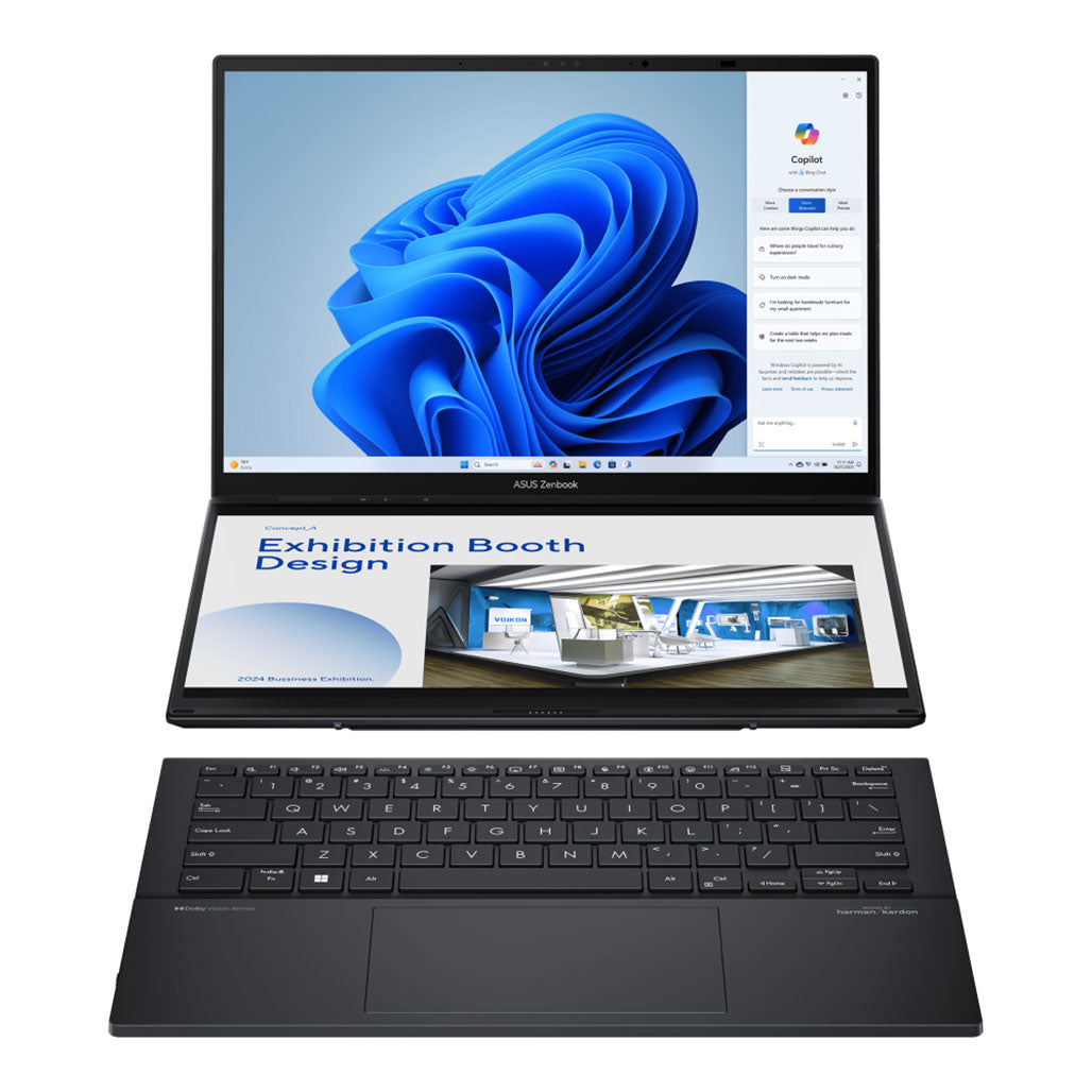 Asus Zenbook Duo OLED - UX8406CA-IS99T - Dual 14" Touchscreen - Core Ultra 9 285H - 32GB Ram - 2TB SSD - Intel ARC Graphics