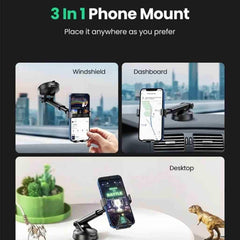 Ugreen Gravity Phone Holder with Suction Cup Car Mount - Pixel Zones