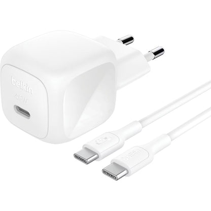 Belkin BOOST Charge USB-C 45W PD PPS + USB-C Charger - WCA013KQ1MWH-B6