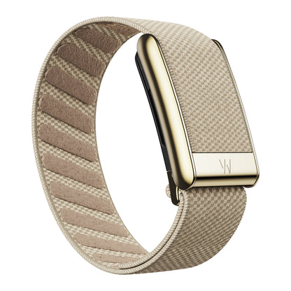 WHOOP 5.0 SuperKnit Luxe Band – Dune with Gold
