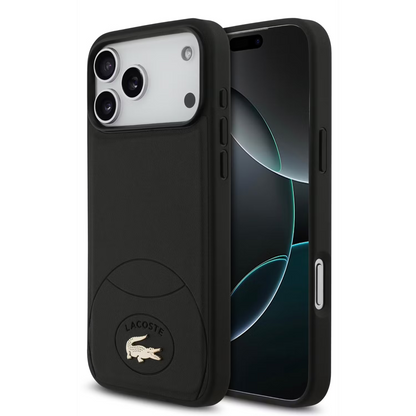 Lacoste MagSafe PU Leather Hard Case with Bliss Design for iPhone 17 Pro