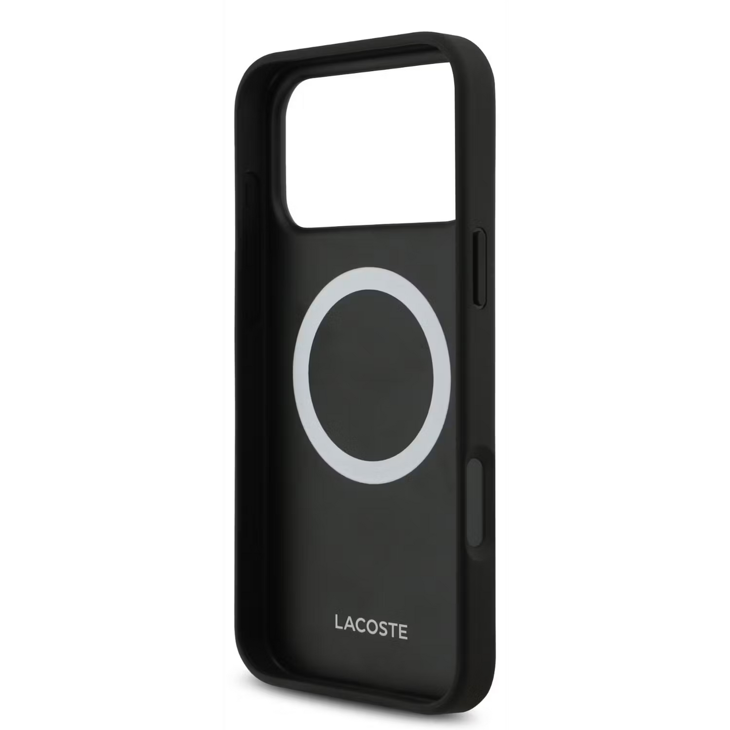 Lacoste MagSafe PU Leather Hard Case with Bliss Design for iPhone 17 Pro