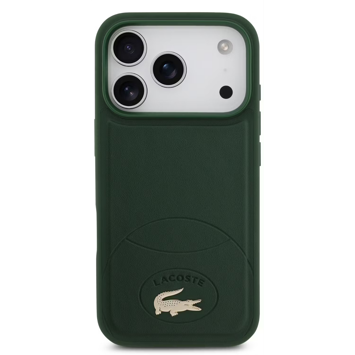 Lacoste MagSafe PU Leather Hard Case with Bliss Design for iPhone 17 Pro