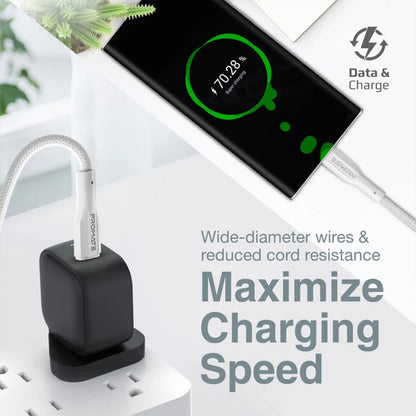 Promate XCord-CC - High Tensile Strength Data & Charge USB-C Cable