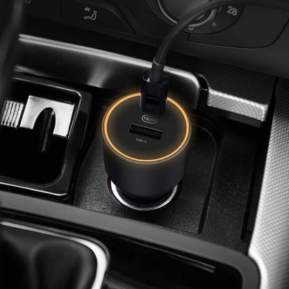 Xiaomi 100W Car Charger USB-C – Dual Port Fast Charging with Light Ring
