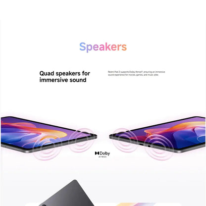 Xiaomi Redmi Pad 2 – 8GB Ram - 256GB Storage - 11″ 2.5K Tablet, Helio G100 Ultra, 9,000 mAh with Cover  (2 Years Warranty)
