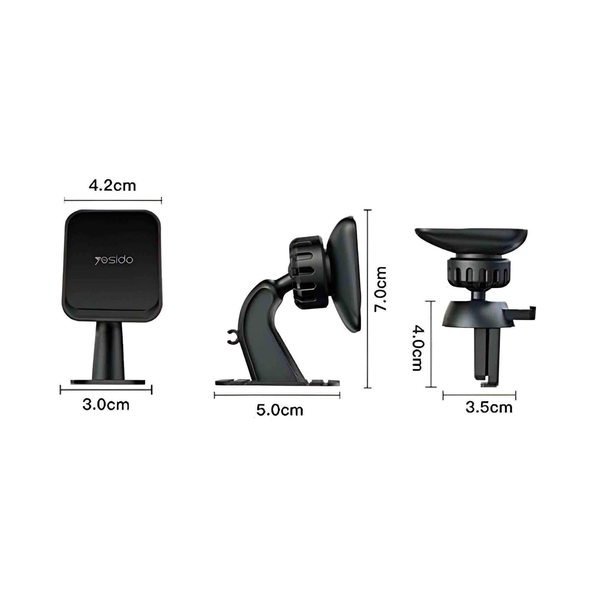 Yesido C110 flexible base mobile phone magnetic mount with cord cable organizer 360 degree - Pixel Zones