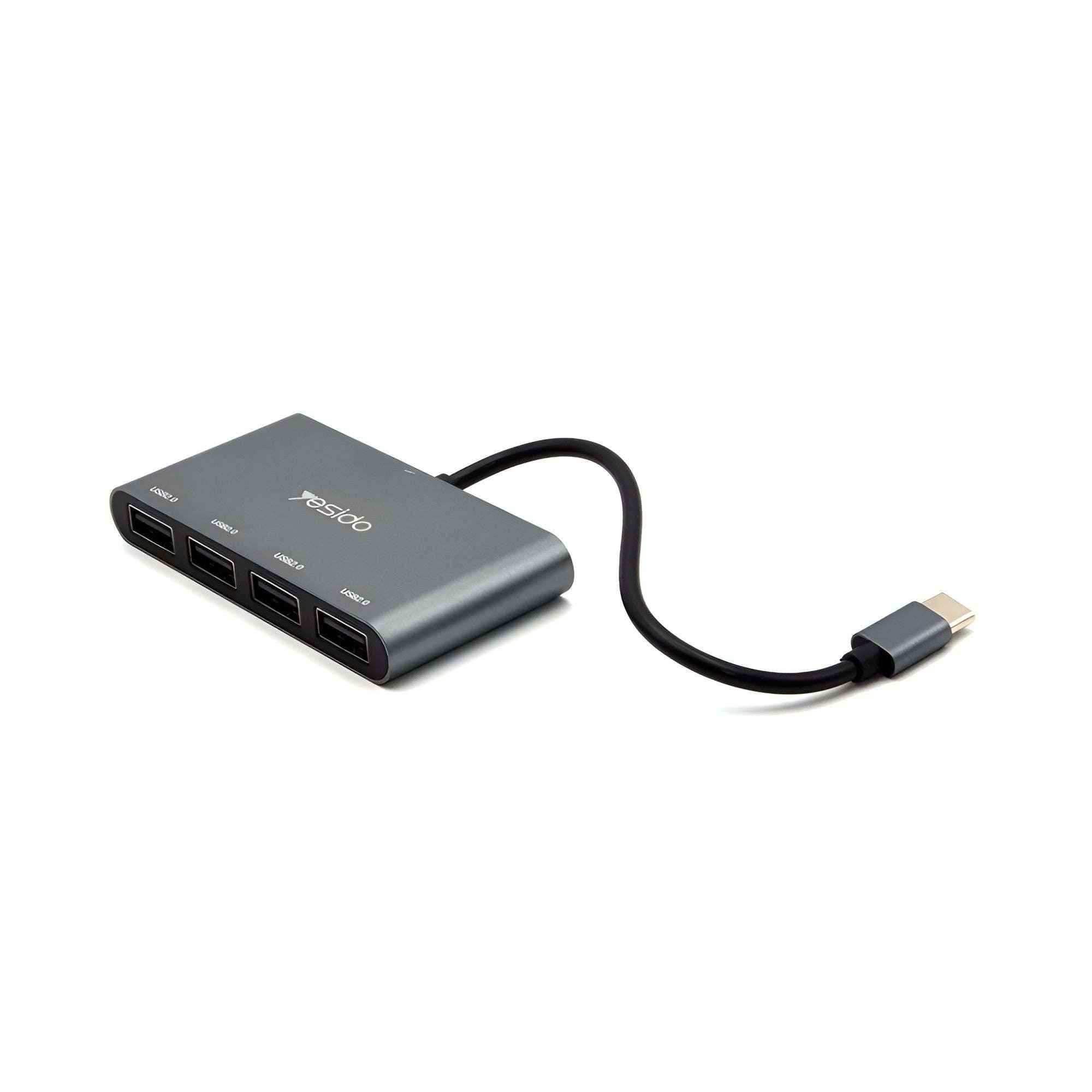 Yesido HB13 4 in 1 USB-C Hub - Pixel Zones