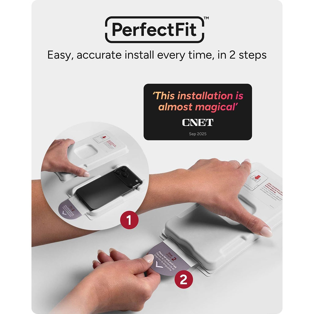 ZAGG Glass Elite Privacy Screen Protector- 5X Stronger Tempered Glass | iPhone 17 Pro/ iPhone 17 Pro Max/ iPhone Air