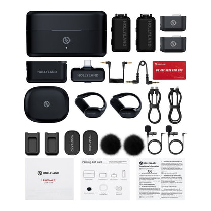 Hollyland LARK MAX 2 Ultimate Combo - 2-Person Wireless Microphone System