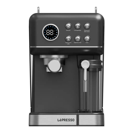 Lepresso Marzette Coffee Maker with Milk Tank - Black