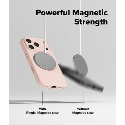 Ringke Silicone Magnetic Case - iPhone 17 Pro / iPhone 17 Pro Max - Pink Sand