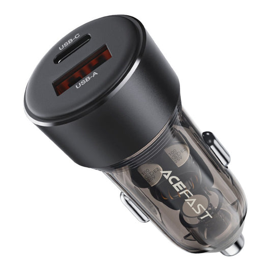 Acefast Fast Charge Car Charger B12 60W (1xUSB-C + 1xUSB-A)