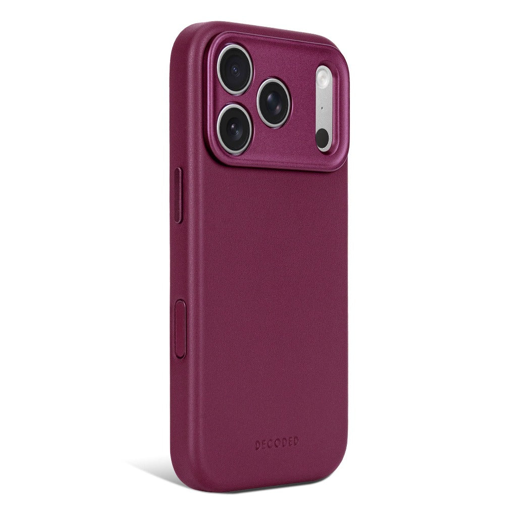 Decoded Leather Case - Aubergine - iPhone 18 Pro/18 Pro Max