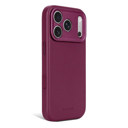 Decoded Leather Case - Aubergine - iPhone 18 Pro/18 Pro Max