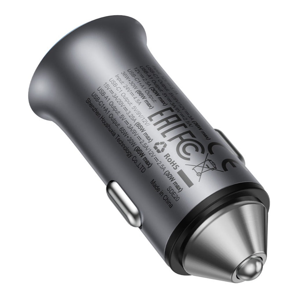 Acefast Fast Charge Car Charger B16 95W (1xUSB-C + 1xUSB-A)