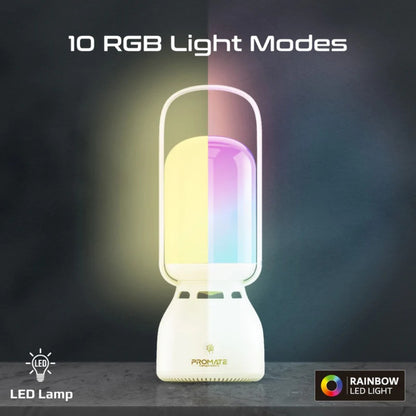 Promate CampMate-5 Portable Multifunctional Bluetooth Speaker Camping Light