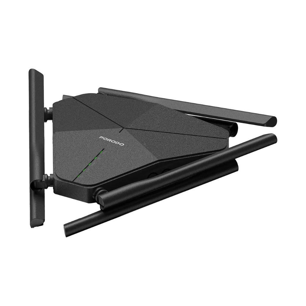 Porodo Dual Band Portable Wi-Fi Router - Black